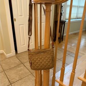 MZ Wallace Quilted Crossbody Bag in Brown
